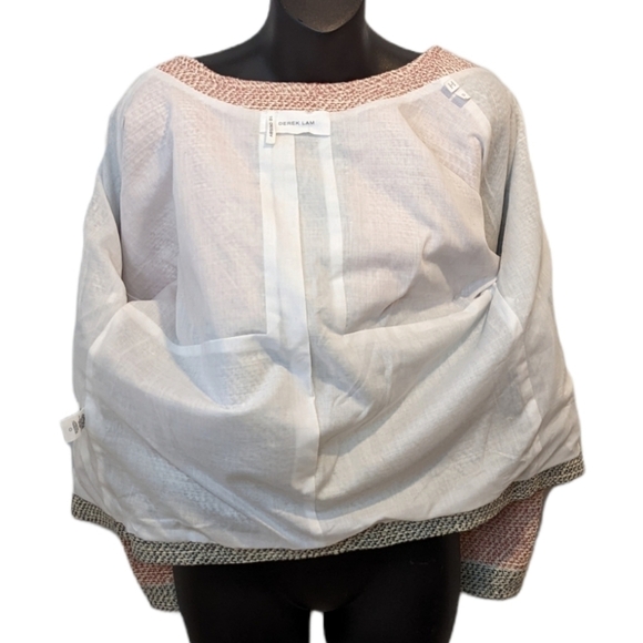 DEREK Lam 10 Crosby grey colour block tweed jacket blazer sz 0 - Picture 9 of 13